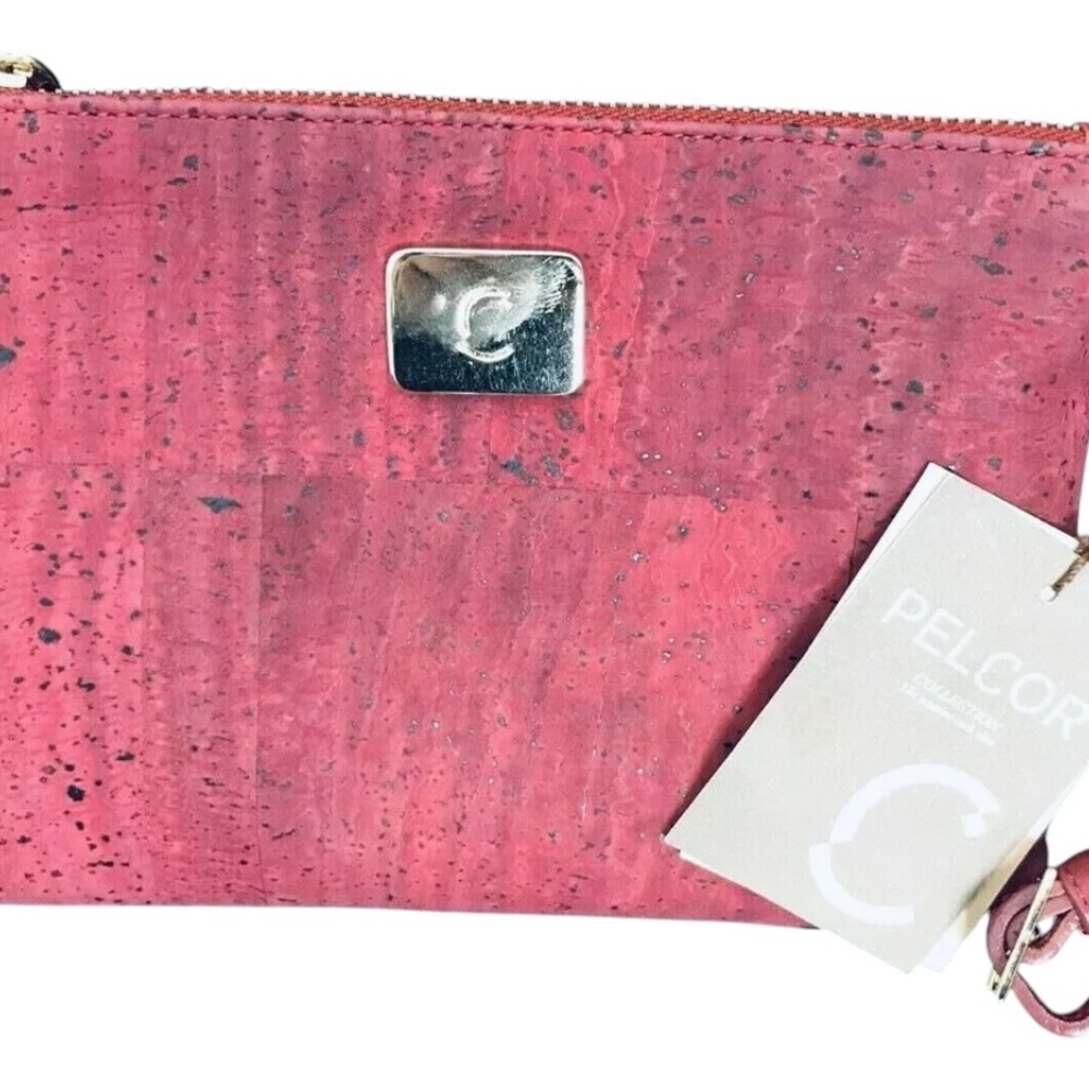 Red Cork Clutch Bag